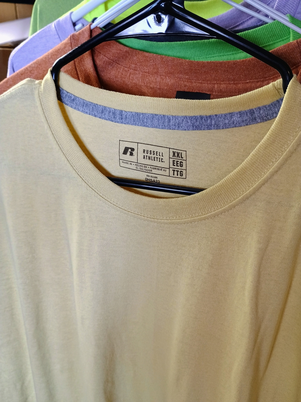 5 Assorted Solid Color Crewneck Tees - Pastel & Bright Pack #2 Bin 22 - Picture 5 of 16